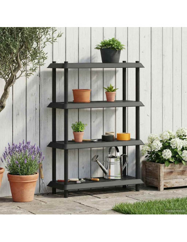 Unità di scaffalatura 4 livelli 100 x 40 x 136,5 cm PP