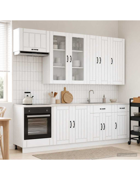 Unità Cucina LUCCA 8 pcs Bianco Legno ingegnerizzato