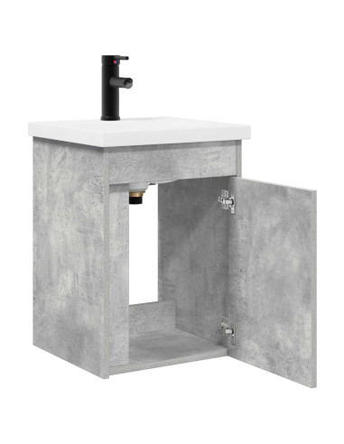 Mobile bagno con rubinetto Grigio Cemento 42 x 40 x 74,5 cm
