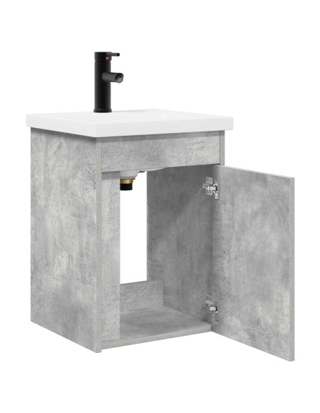 Mobile bagno con rubinetto Grigio Cemento 42 x 40 x 74,5 cm