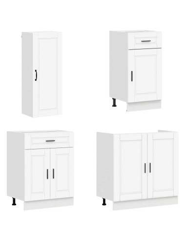 Unità Cucina PORTO 8 pcs Bianco Legno ingegnerizzato