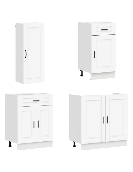 Unità Cucina PORTO 8 pcs Bianco Legno ingegnerizzato