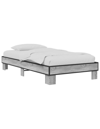 Struttura del letto Sonoma grigio 80 x 200 cm