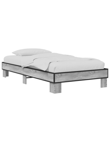 Struttura del letto Sonoma grigio 80 x 200 cm