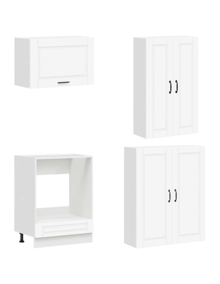 Unità Cucina PORTO 8 pcs Bianco Legno ingegnerizzato