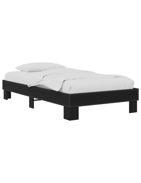 Struttura del letto Rovere Nero 80 x 200 cm