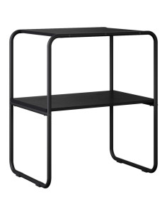 Tavolo consolle Rovere Nero 80 x 42,5 x 70 cm 2
