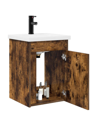 Mobile bagno con rubinetto Rovere Fumo 42 x 40 x 74,5 cm