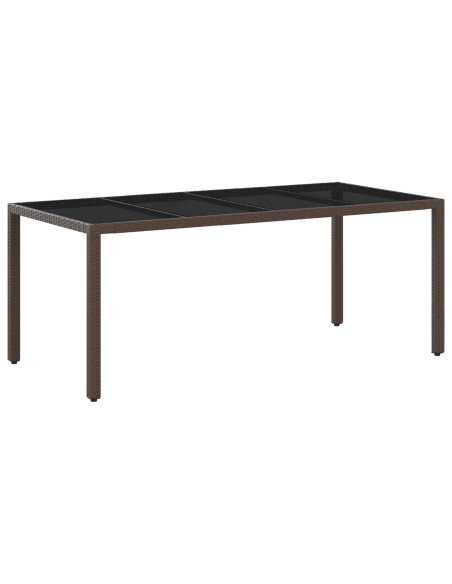Set da pranzo per esterni 7 pcs polyrattan