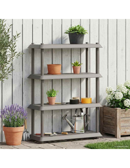 Unità di scaffalatura 4 livelli 100 x 40 x 136,5 cm PP
