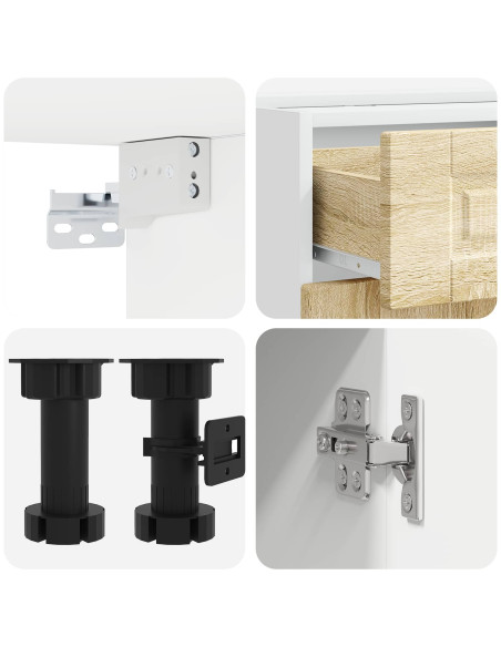 Unità Cucina PORTO 8 pcs Rovere Sonoma Legno ingegnerizzato