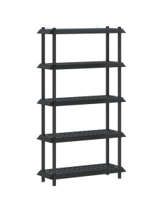 Unità di scaffalatura 5 livelli 100 x 40 x 177 cm PP Antracite 2