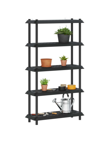 Unità di scaffalatura 5 livelli 100 x 40 x 177 cm PP Antracite