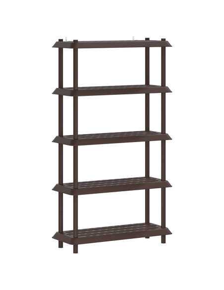 Unità di scaffalatura 5 livelli 100 x 40 x 177 cm PP Marrone