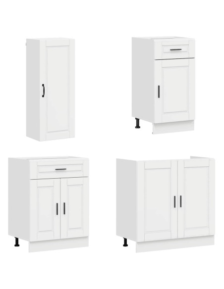 Unità Cucina PORTO 8 pcs Bianco Lucido Legno ingegnerizzato