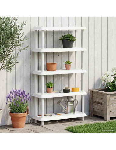 Unità di scaffalatura 5 livelli 100 x 40 x 177 cm PP Bianco
