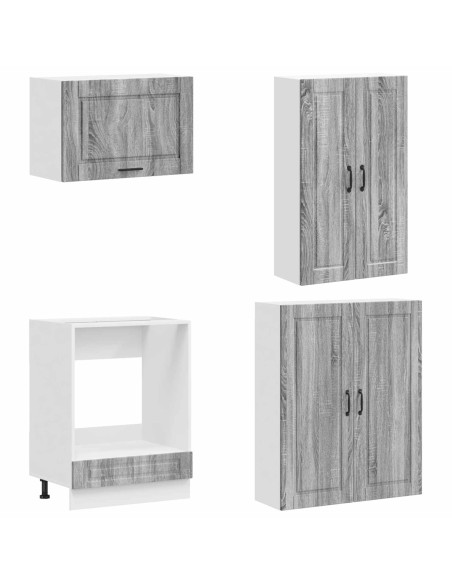 Unità Cucina PORTO 8 pcs Sonoma grigio Legno ingegnerizzato