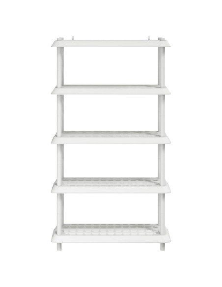 Unità di scaffalatura 5 livelli 100 x 40 x 177 cm PP Bianco