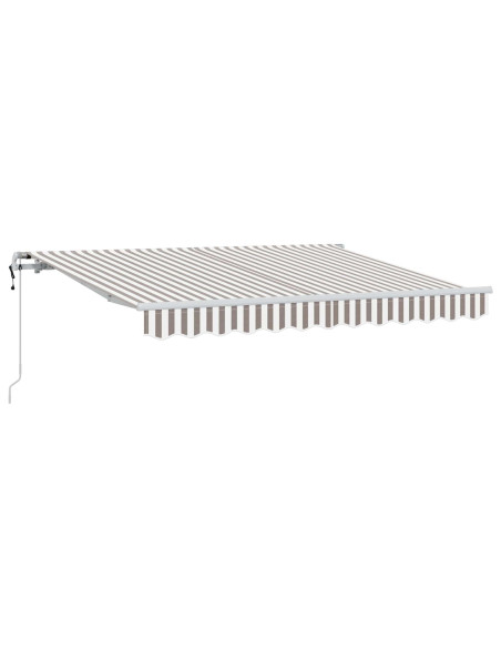 Tenda retrattile Grigio chiaro e bianco 600 × 300 cm