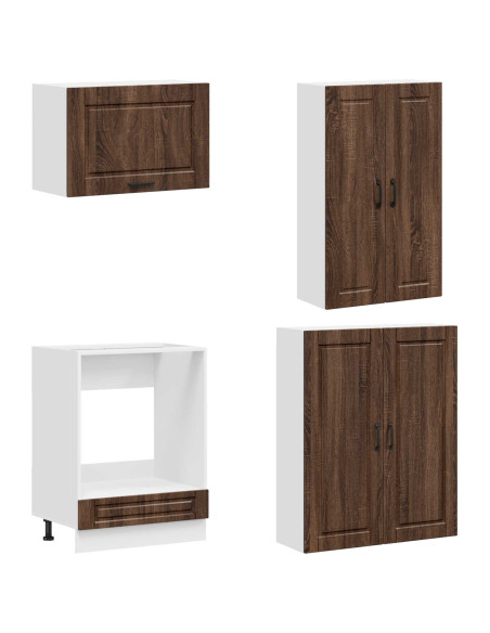 Unità Cucina PORTO 8 pcs Rovere Marrone Legno ingegnerizzato