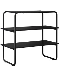 Tavolo consolle Rovere Nero 60 x 41 x 75 cm 2