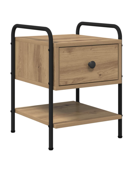 Armadio da Notte 2 pz Rovere Artigianale 35 x 36,5 x 47 cm