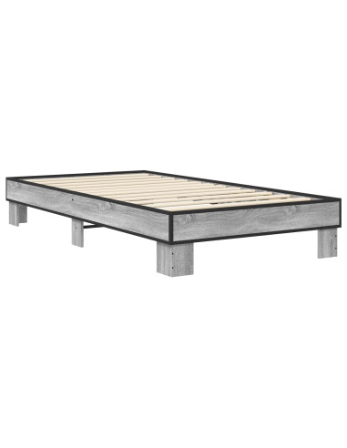Struttura del letto Sonoma grigio 80 x 200 cm