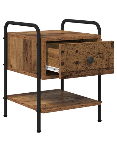 Armadio da Notte 2 pz Legno antico 35 x 36,5 x 47 cm