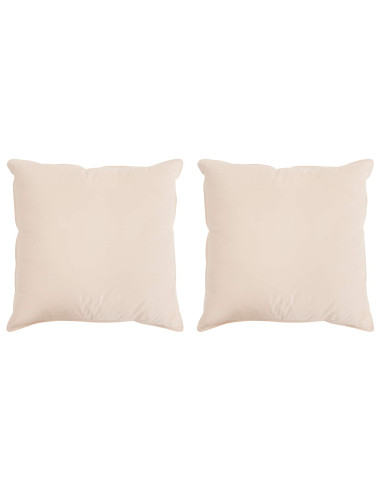 Cuscino 2 pcs Beige 40 x 40 cm Fibra di Kapok