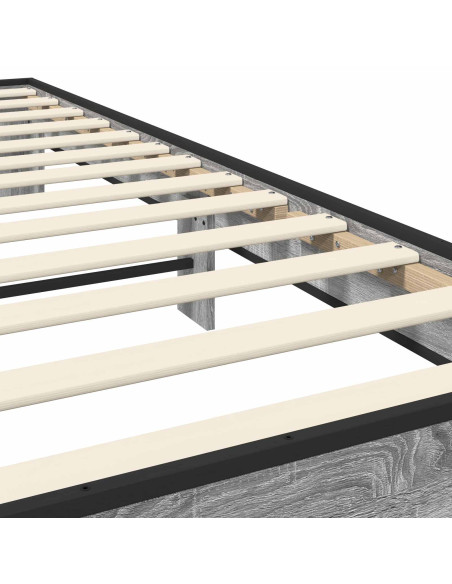Struttura del letto Sonoma grigio 80 x 200 cm