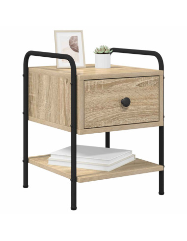 Armadio da Notte 2 pz Rovere Sonoma 35 x 36,5 x 47 cm