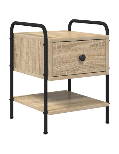 Armadio da Notte 2 pz Rovere Sonoma 35 x 36,5 x 47 cm