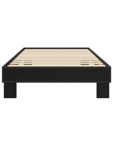 Struttura del letto Rovere Nero 80 x 200 cm