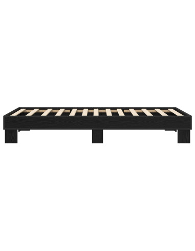 Struttura del letto Rovere Nero 80 x 200 cm