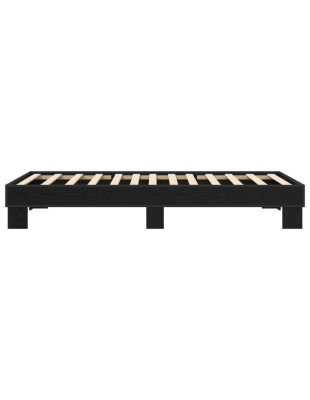 Struttura del letto Rovere Nero 80 x 200 cm