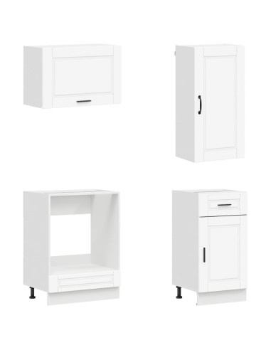 Unità Cucina PORTO 8 pcs Bianco Legno ingegnerizzato