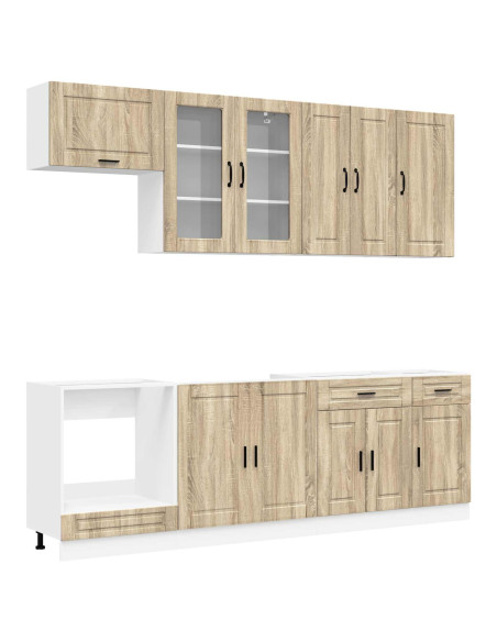Unità Cucina PORTO 8 pcs Rovere Sonoma Legno ingegnerizzato