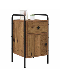 Armadio da Notte 2 pz Legno antico 35 x 36,5 x 61 cm 2