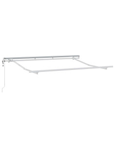 Tenda retrattile Tortora 500 × 350 cm Tessuto e Alluminio 2