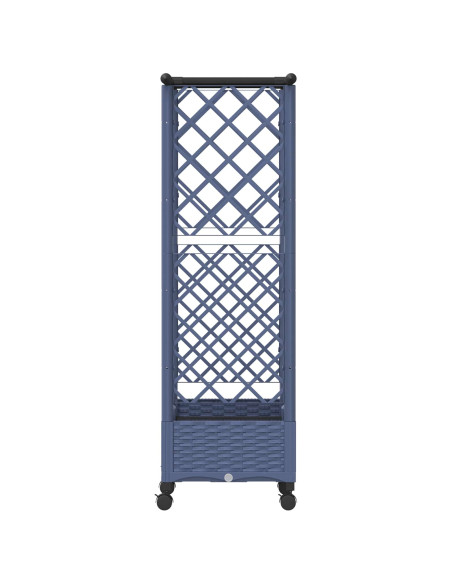 Letto Rialzato con Griglia e Tetto Grigio 122,5 x 40 x 127 cm