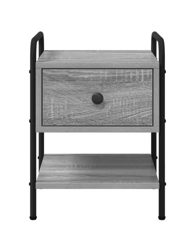 Armadio da Notte Sonoma grigio 35 x 36,5 x 47 cm