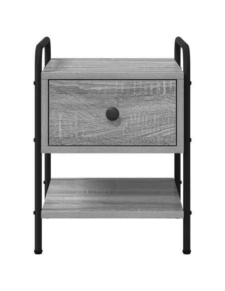 Armadio da Notte Sonoma grigio 35 x 36,5 x 47 cm