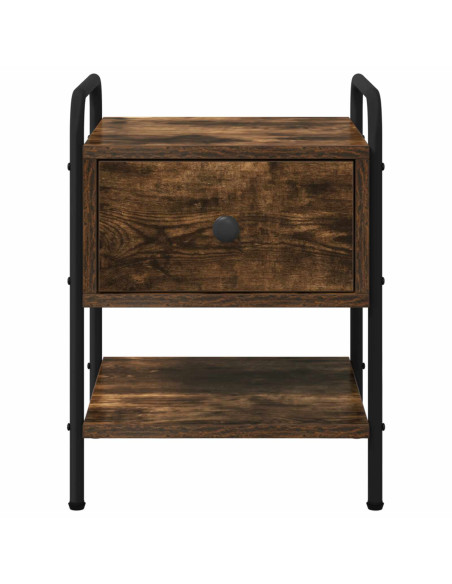 Armadio da Notte Rovere Fumo 35 x 36,5 x 47 cm