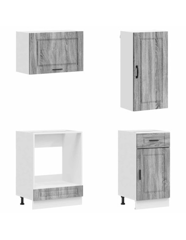 Unità Cucina PORTO 8 pcs Sonoma grigio Legno ingegnerizzato