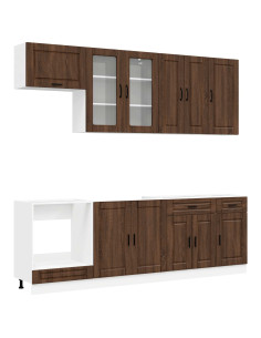 Unità Cucina PORTO 8 pcs Rovere Marrone Legno ingegnerizzato 2