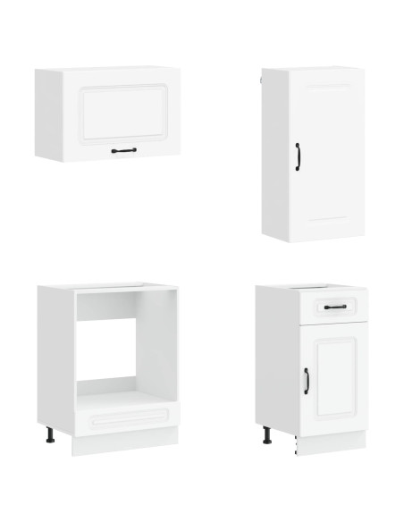 Unità Cucina KALMAR 8 pcs Bianco Legno ingegnerizzato