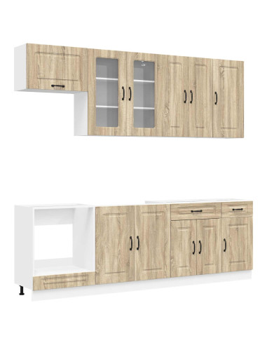 Unità Cucina KALMAR 8 pcs Rovere Sonoma Legno ingegnerizzato