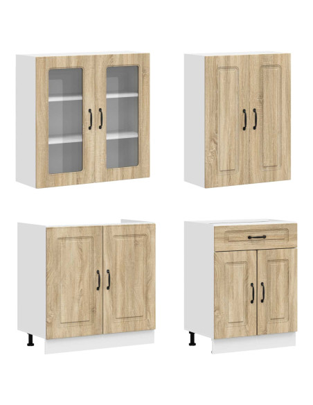 Unità Cucina KALMAR 8 pcs Rovere Sonoma Legno ingegnerizzato