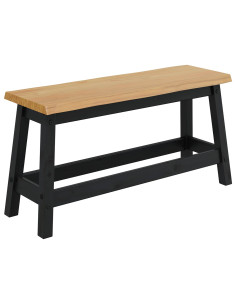Panchina da pranzo EKAI Nero 91,5 x 29 x 45,5 cm 2