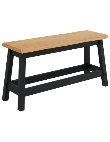 Panchina da pranzo EKAI Nero 91,5 x 29 x 45,5 cm